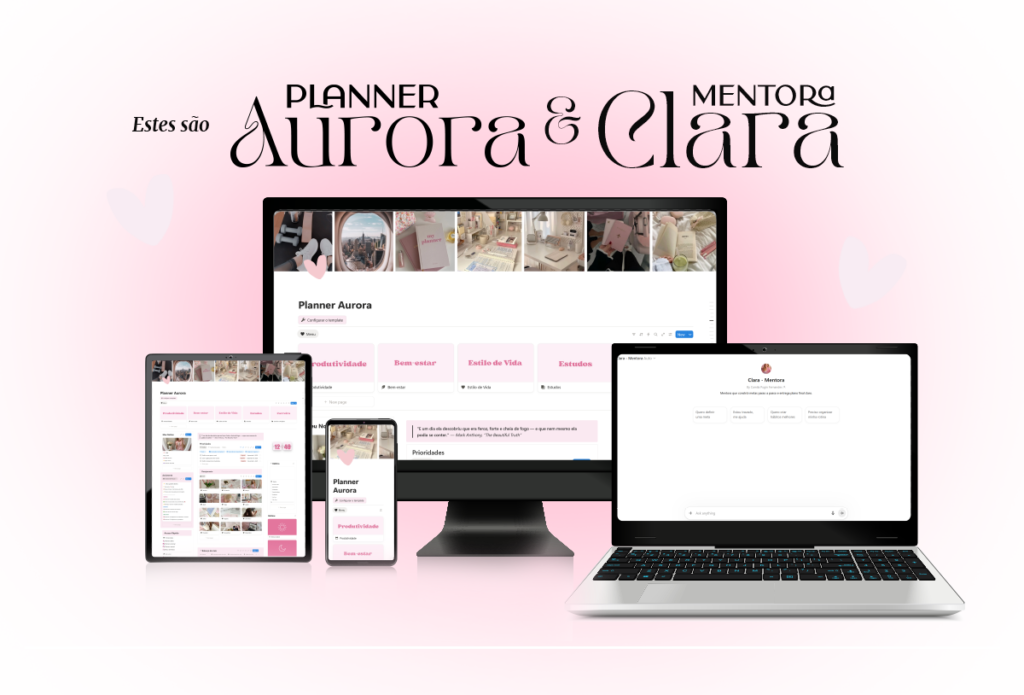 Planner Aurora e Clara Mentora